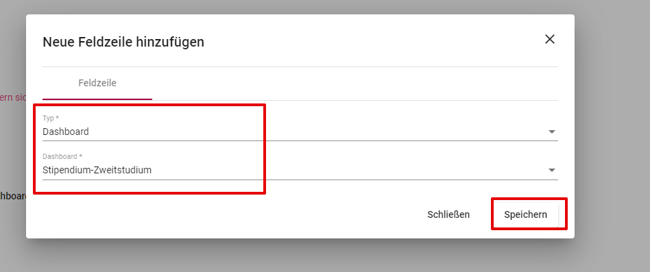 formular erstellen fto dashboard