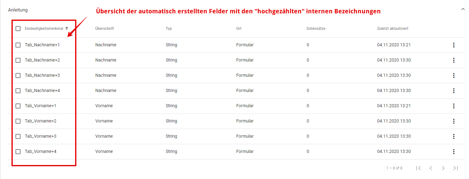 formular erstellen tabelle erweitern3